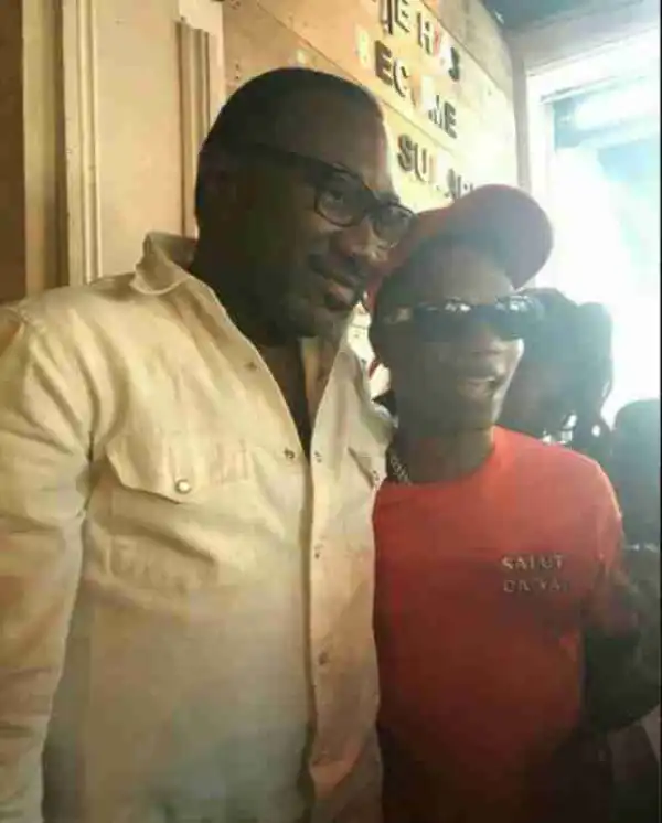 Billionaire Femi Otedola Pictured With Superstar Singer, Wizkid In London